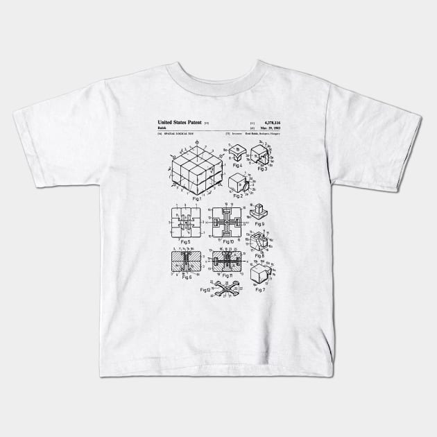 Rubiks Cube Kids T-Shirt by Woah_Jonny